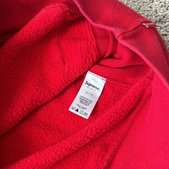 Authentic SUPREME Embroidered Hoodie M - Picture 7 of 7